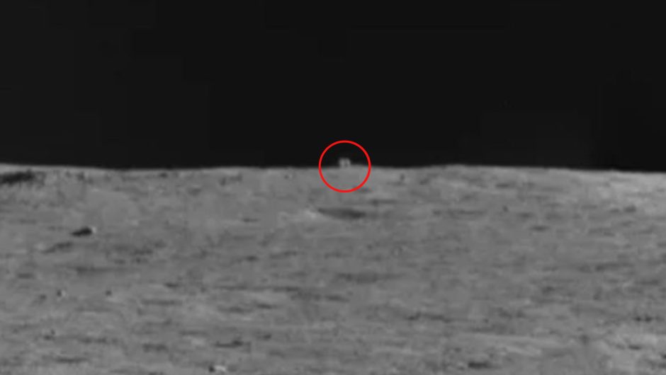 A mysterious “cube” on the surface of the moon.  Solve the mystery of the existence of a strange object in space