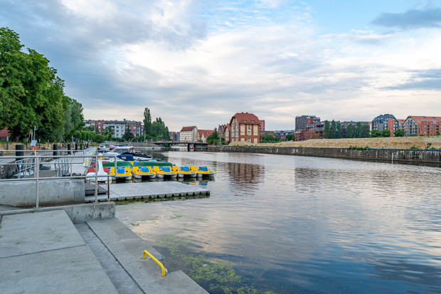 Stara Motława pier near the old suburb, which has been defined as urban.