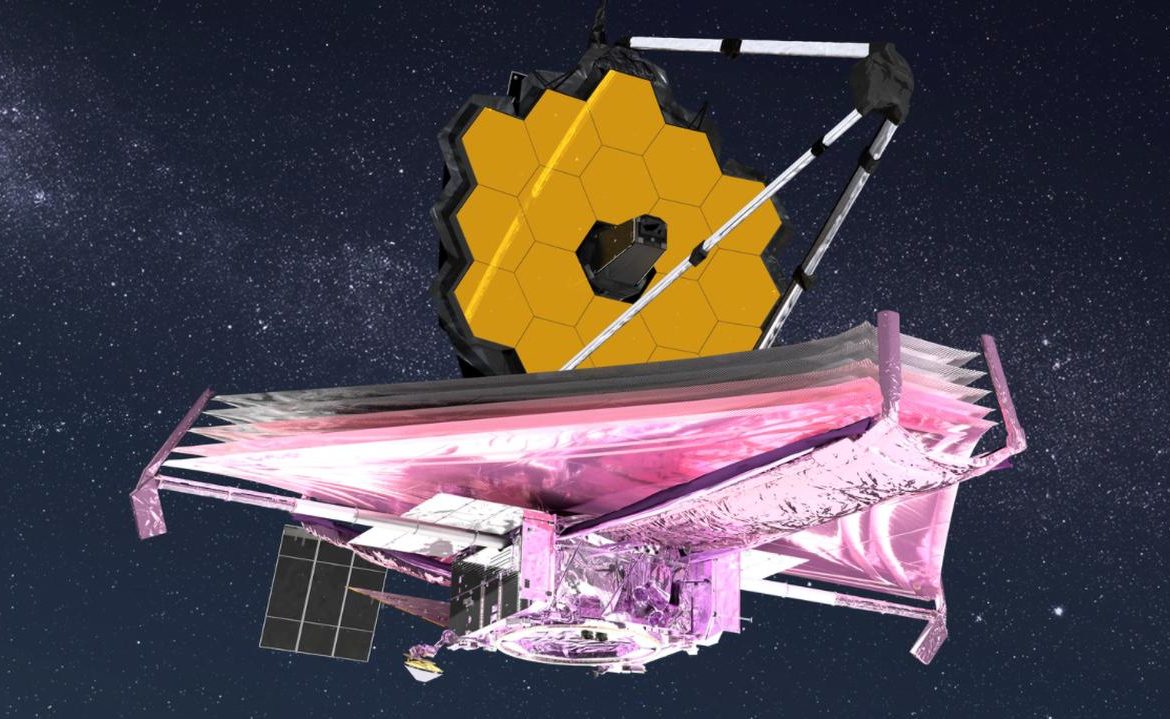 NASA.  The James Webb Telescope opened the gold-plated main mirror.  Another difficult phase of the mission has ended