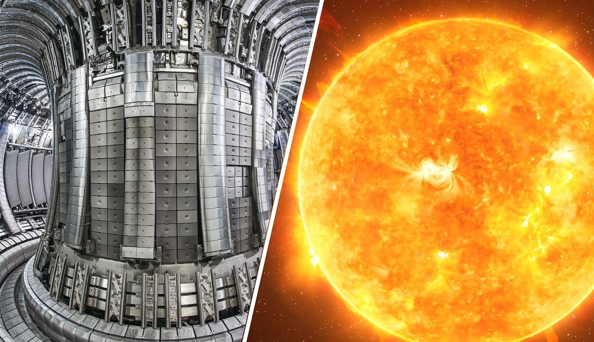 European scientists are getting close to creating an "artificial sun".  The record has been broken