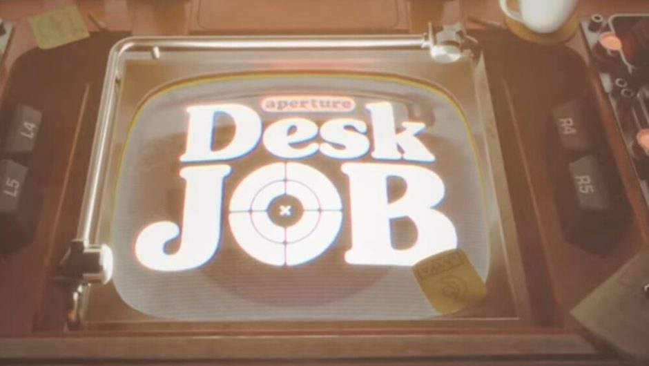 Aperture Desk Job is a new game from Valve!  The company is surprised by the free production