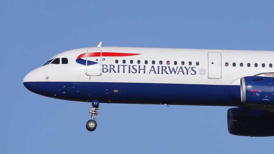 British Airways avoids Russian airspace.  As part of the sanctions, the flight to Moscow was canceled