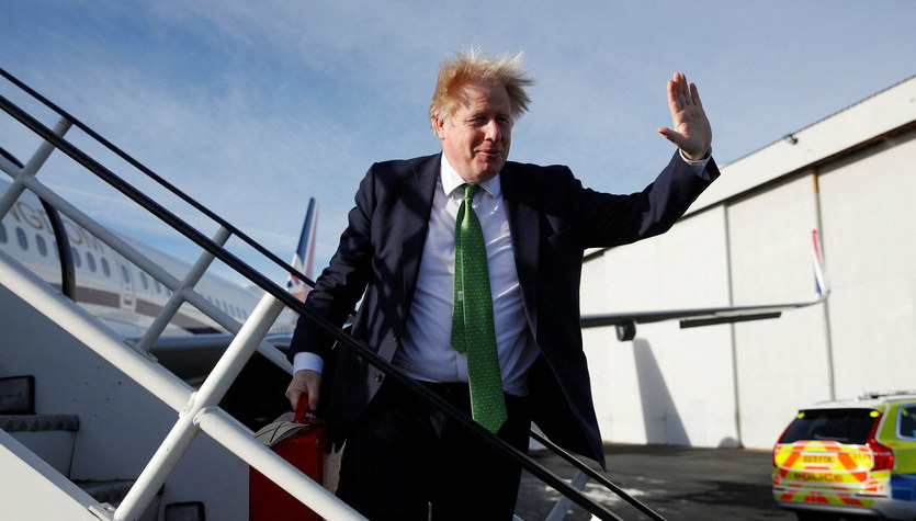 Boris Johnson.  British Prime Minister arrives in Poland on Thursday
