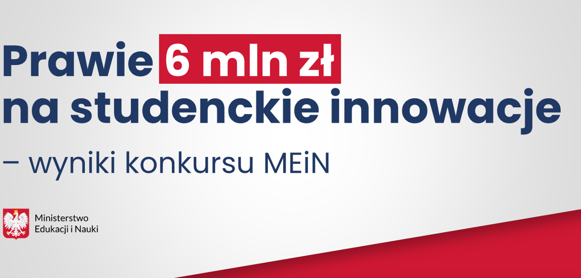 Nearly 6 million PLN for student innovations - results of the MEiN competition - Ministry of Education and Science