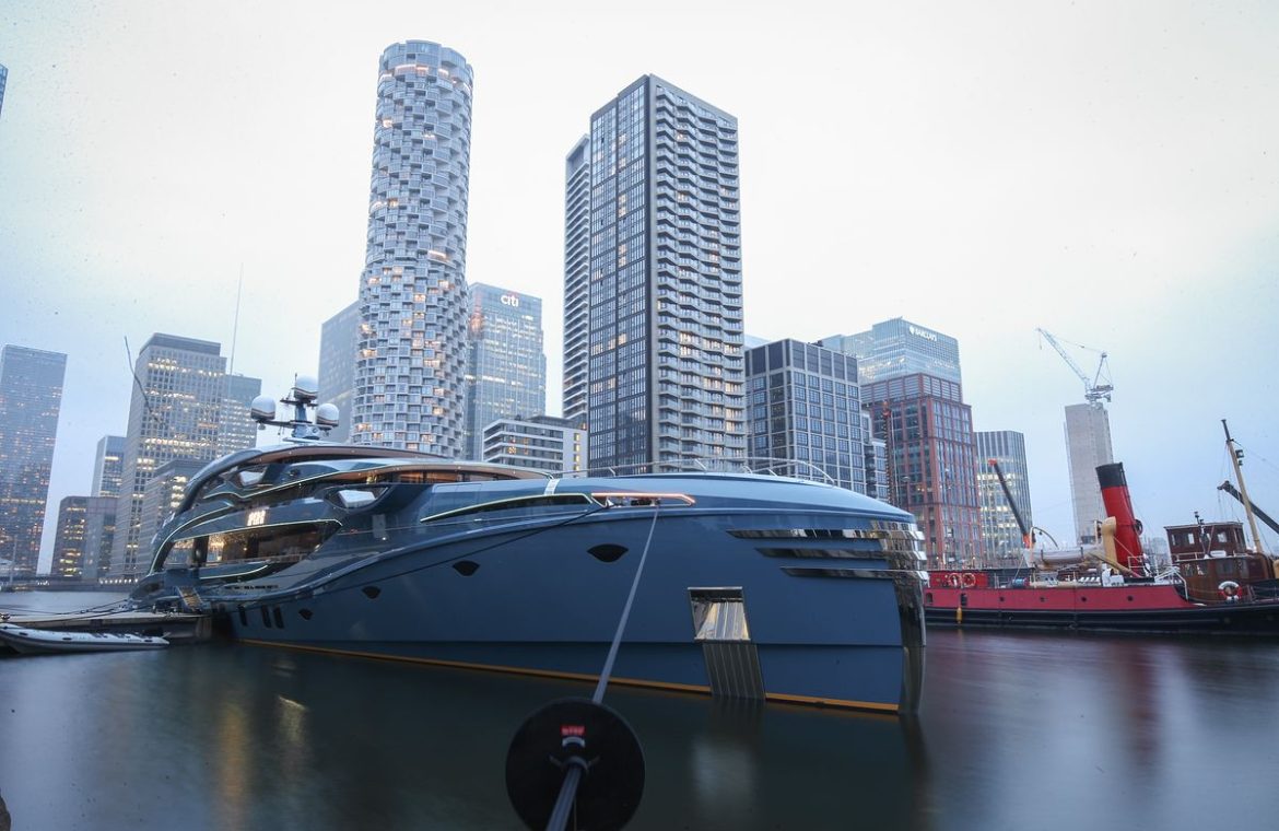 Services work in London.  They took possession of the first luxury yacht in Great Britain