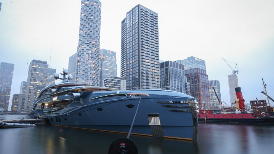 Services work in London.  They took possession of the first luxury yacht in Great Britain