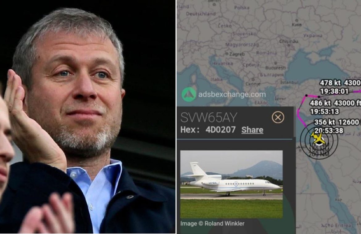 Abramovich's plane was tracked.  He found a way to avoid football penalties