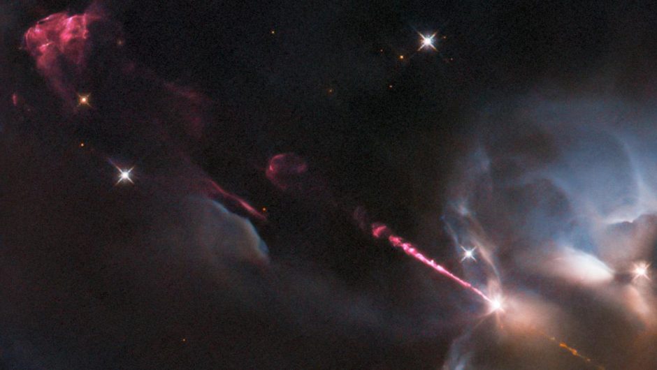 Hubble Space Telescope.  New picture of a young star