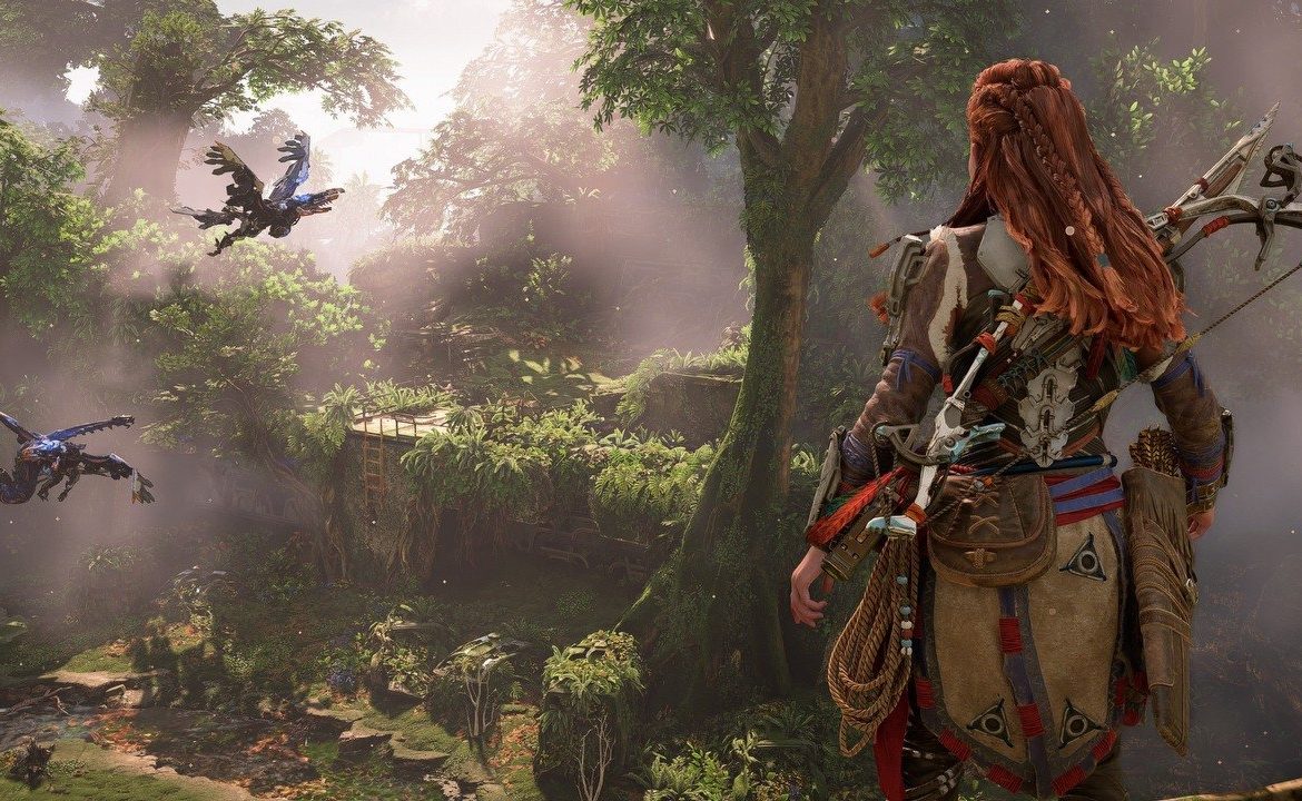 Aloy you don't need to bend down to loot;  Horizon players are happy with the change