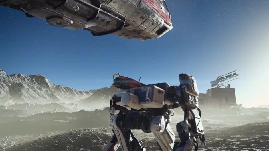 Starfield – a movie on the game engine close to VASCO, the robot companion