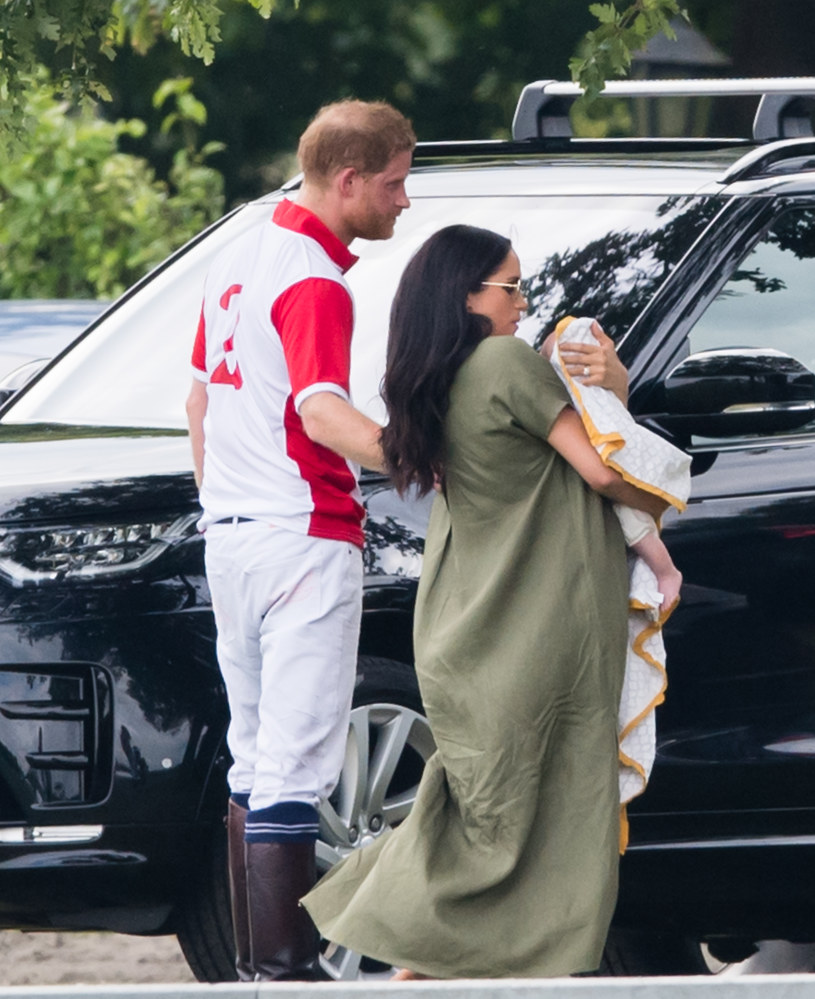 Prince Harry and Meghan Markle at the 2019 polo competition / Samir Hussain / Getty Images