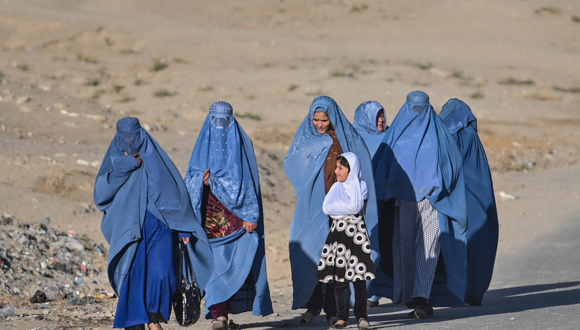 Afghanistan.  The Taliban ordered women to cover their entire body from head to toe
