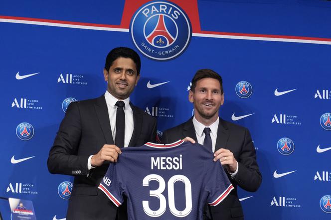 Leo Messi was unveiled at Paris Saint-Germain