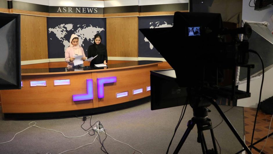 Afghanistan.  Taliban orders TV presenters to cover their faces during a vision