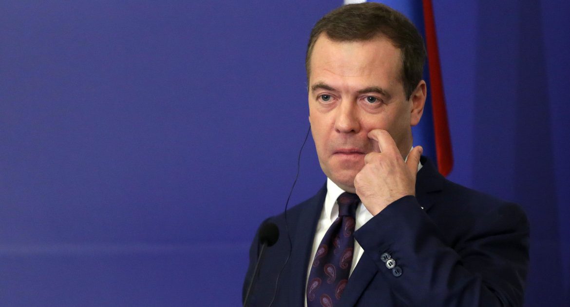 Dmitry Medvedev on sanctions against Russia.  He has bleak visions of the West