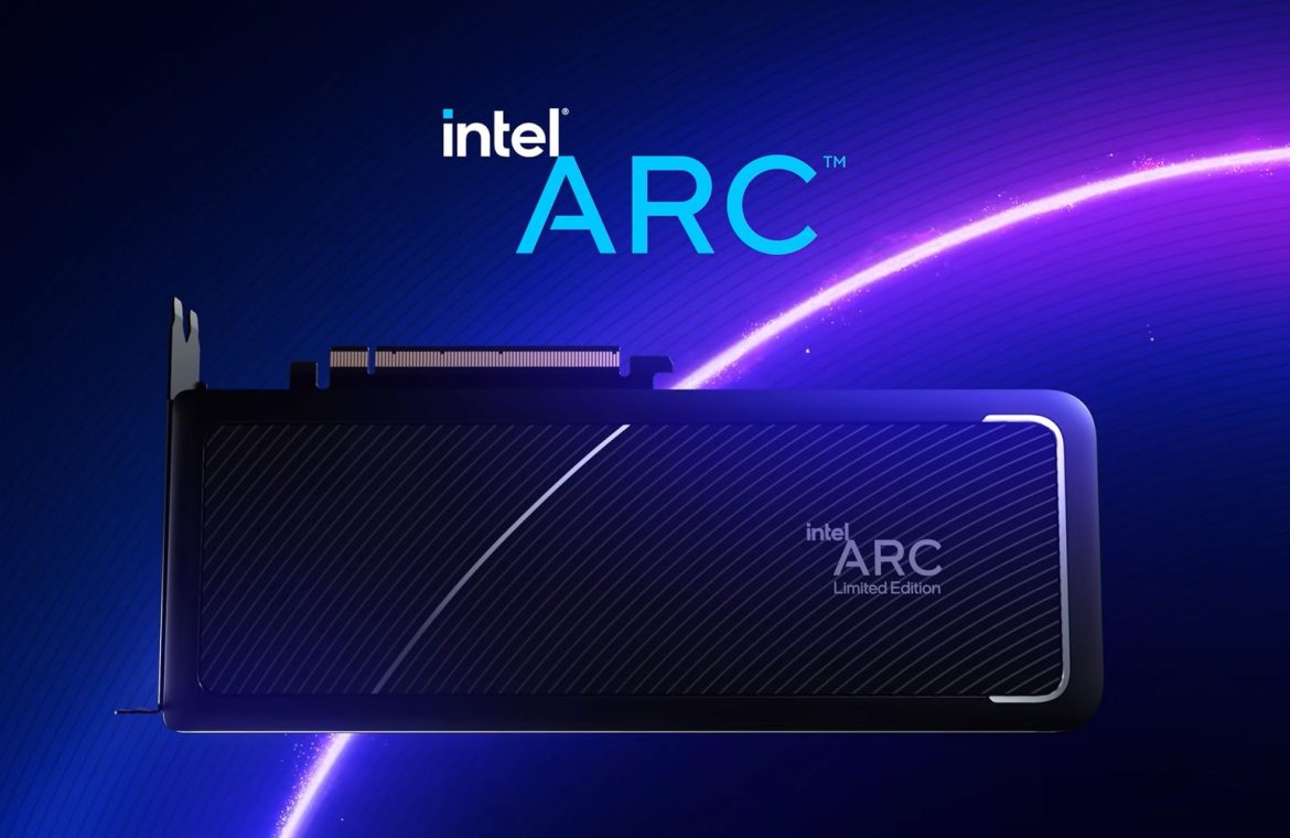 Intel Arc graphics card in the first pictures.  What does the top model look like?