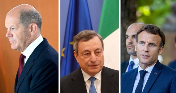 Premier Włoch Mario Draghi, prezydent Francji Emmanuel Macron i kanclerz Niemiec Olaf Scholz są w drodze do Kijowa - podała w środę wieczorem włoska agencja informacyjna ADNKronos. W czwartek trzej przywódcy spotkają się z prezydentem Ukrainy Wołodymyrem Zełenskim.
