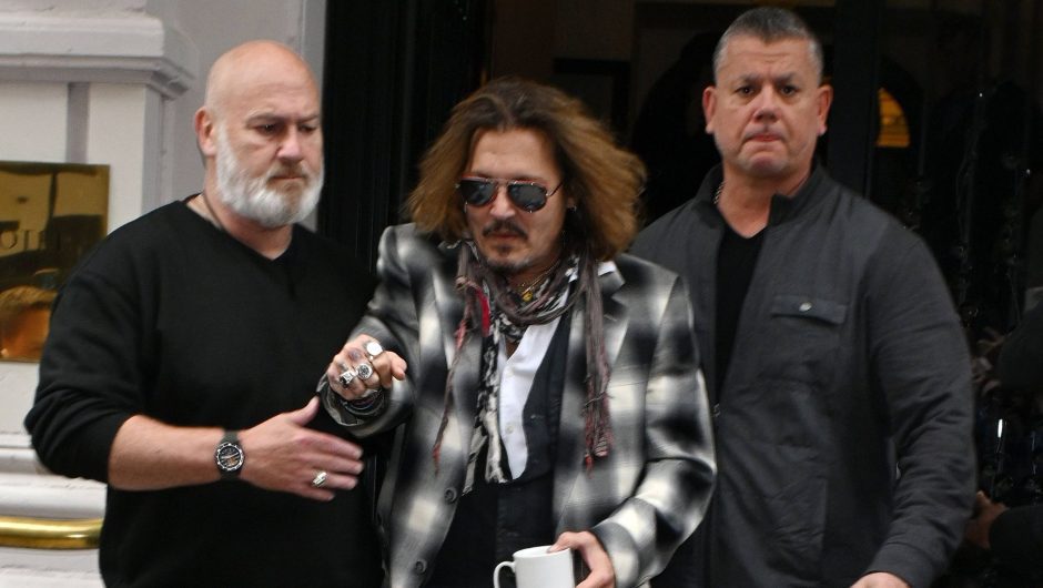 Security picked up Johnny Depp from the hotel