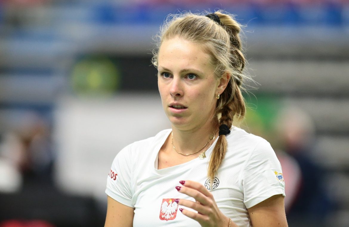 Magdalena Froche met another competitor.  This is another star from the Katowice Open