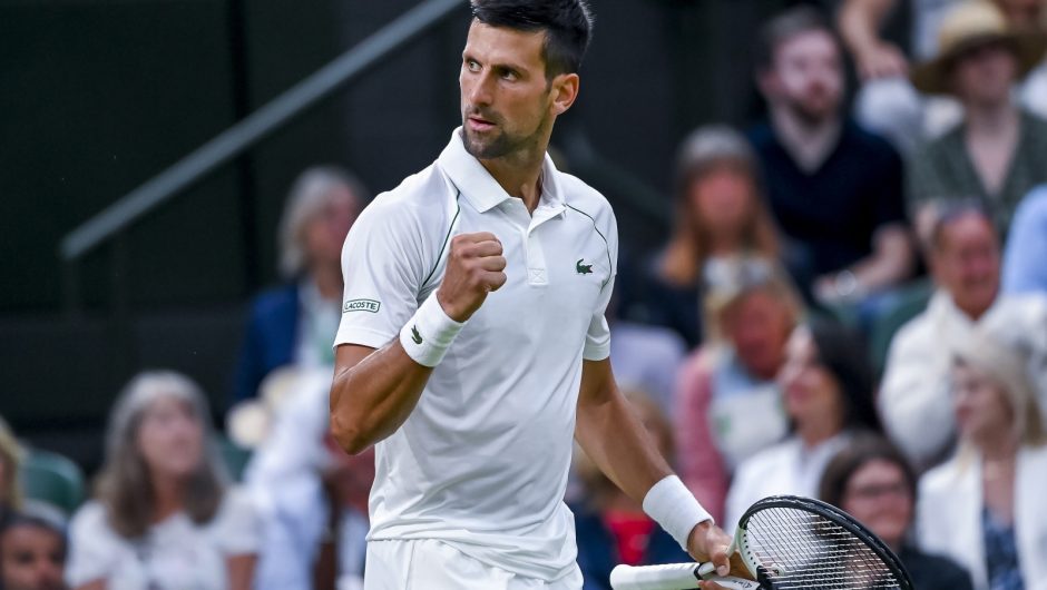 Novak Djokovic stopped revelations at Wimbledon.  The Serb was ahead