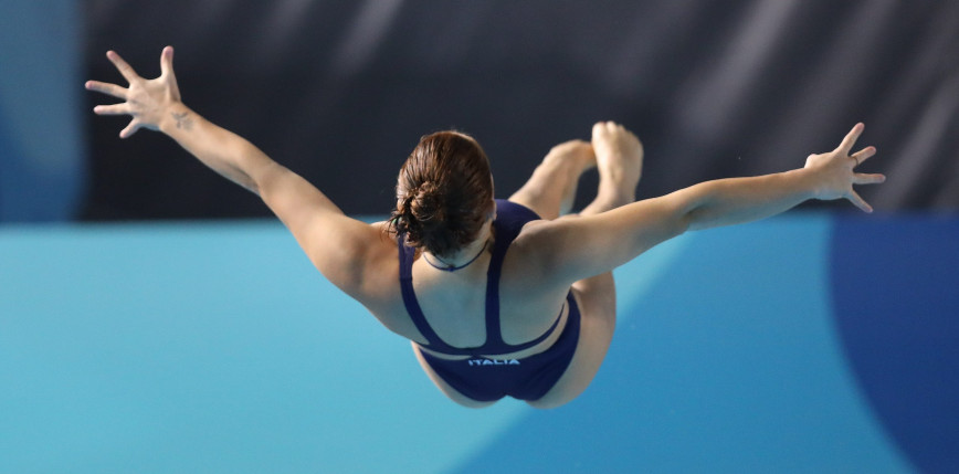 Water Jump - MEJ: Emilia Wittek close to the medal on a 3-meter trampoline