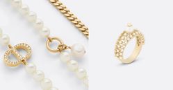 Dior 秋冬 新品 ​​7 款 「珍珠 首飾」，珍珠 項圈 復古 女孩 必 收 、 這款 Logo 耳環 竟然 兩萬 有 找！