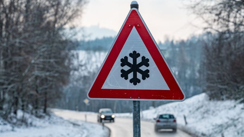 Weather warning at the beginning of the week: black ice in large parts of Bavaria
